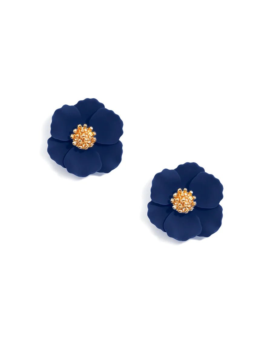 Amelia Mini Flower Stud Earring - Lush Lemon - Women's Accessories - Zenzii - 83193081535197