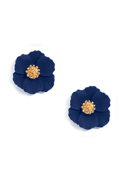 Amelia Mini Flower Stud Earring - Lush Lemon - Women&