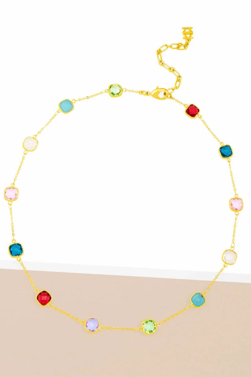 Andrea Collar Necklace - Lush Lemon - Women's Accessories - Zenzii - 62165911982365