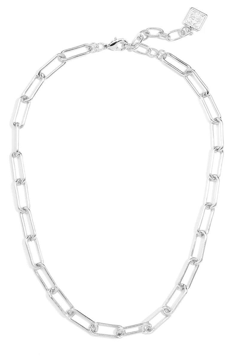 Angela Paperclip Link Collar Necklace - Lush Lemon - Women's Accessories - Zenzii - 11664