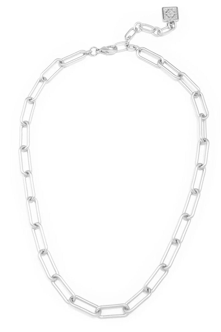 Angela Paperclip Link Collar Necklace - Lush Lemon - Women's Accessories - Zenzii - 11664