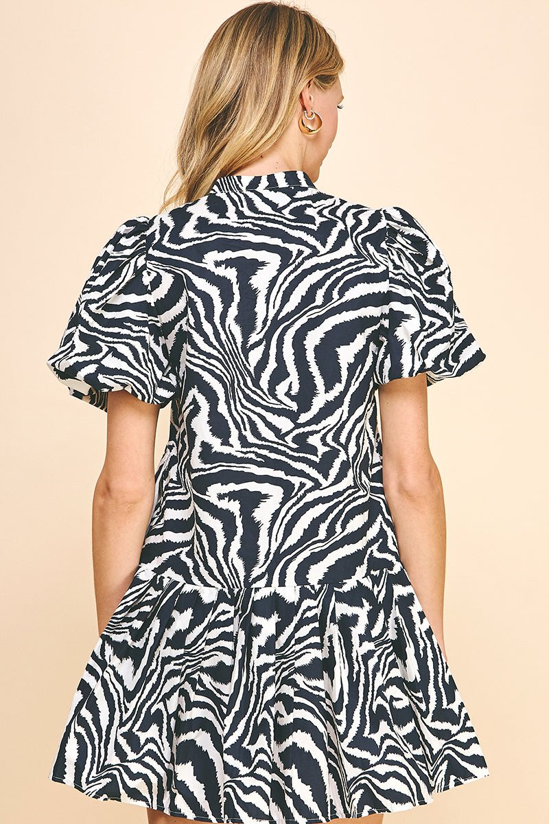 Animal Print Mini Dress - Lush Lemon - Women's Clothing - Pinch - 458945891