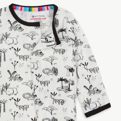Animal Safari Modal Favorite Footie - Lush Lemon - Children&