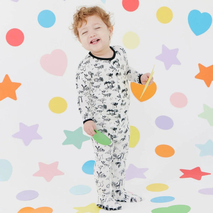 Animal Safari Modal Favorite Footie - Lush Lemon - Children's Clothing - Magnetic Me - 842999111073