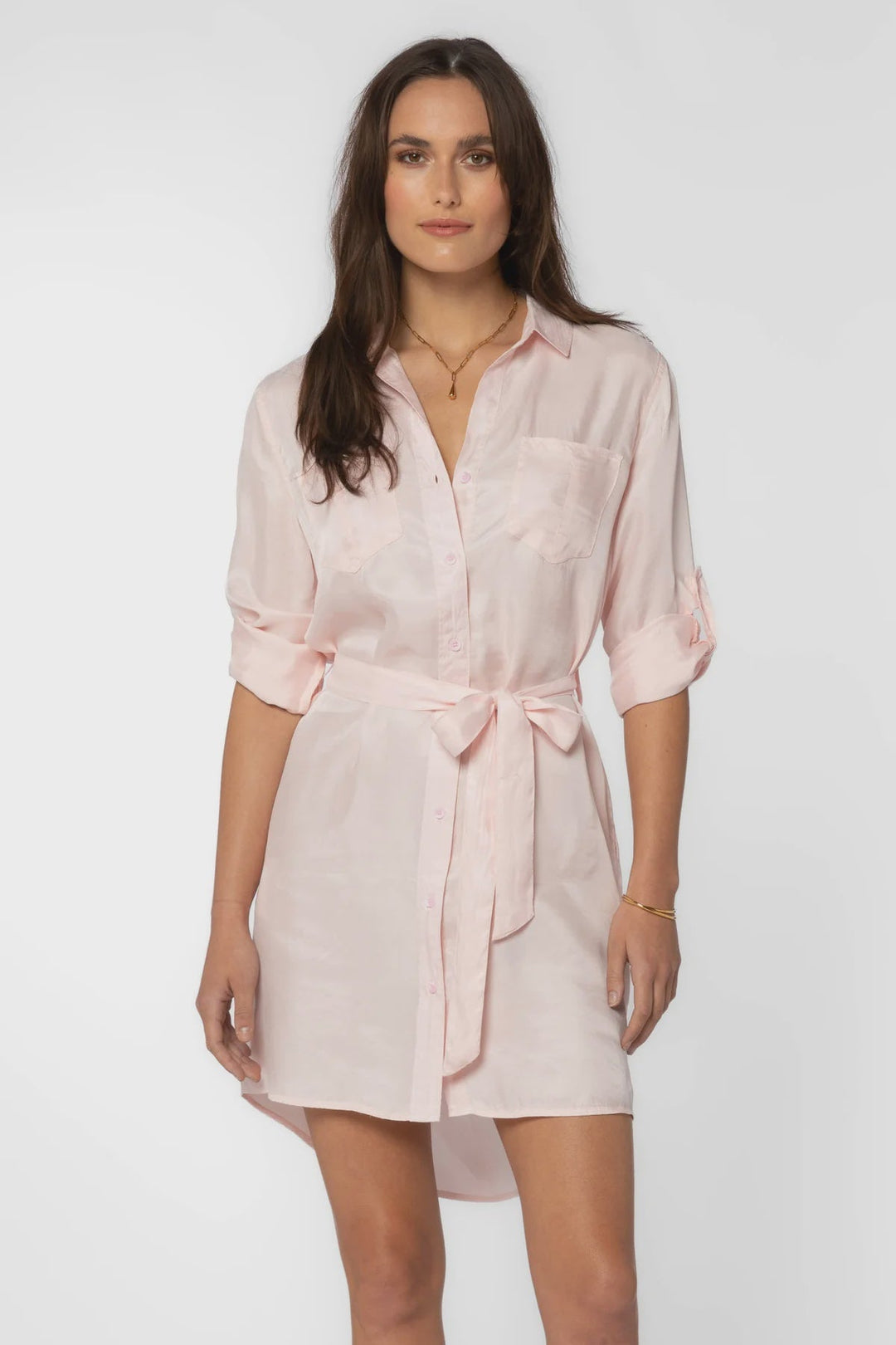 pink velvet shirt dress LNWUY Velvet Dress for Women Casual Crewneck Shirt Dresses Elegant Cocktail Short Sleeve Maxi Dress with Pocket Pink L