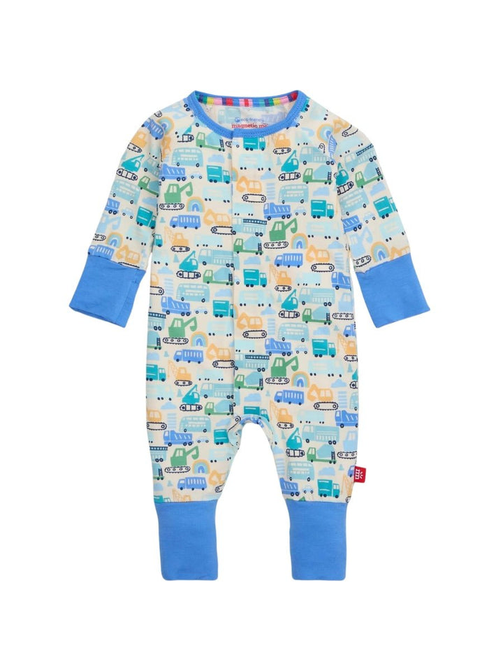 As Truck Would Have It Modal Grow With Me Coverall - Lush Lemon - Children's Clothing - Magnetic Me - 840405218651