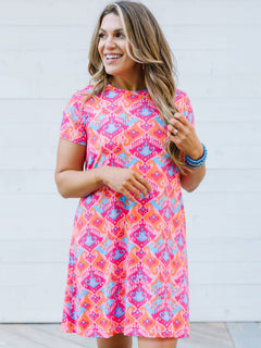 Augusta Shift Dress - Lush Lemon - Women&
