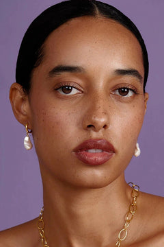 Baroque Single Pearl Drop Earring - Lush Lemon - Women&