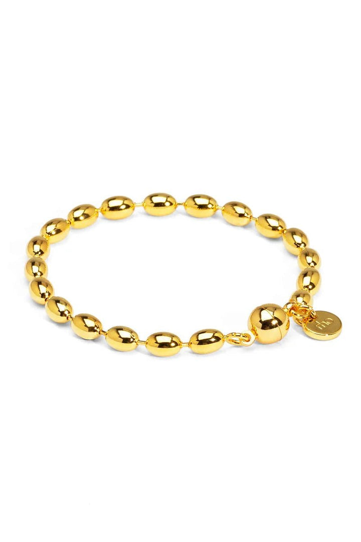 Beaded Magnetic Closure Bracelet - Lush Lemon - Women's Accessories - Rho - 61881131042781