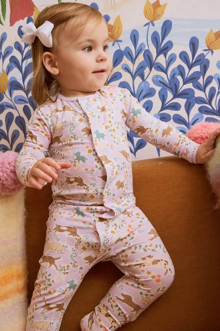 Best Fur-End Magnetic Ruffle Footie - Lush Lemon - Children's Clothing - Magnetic Me - 840318780443