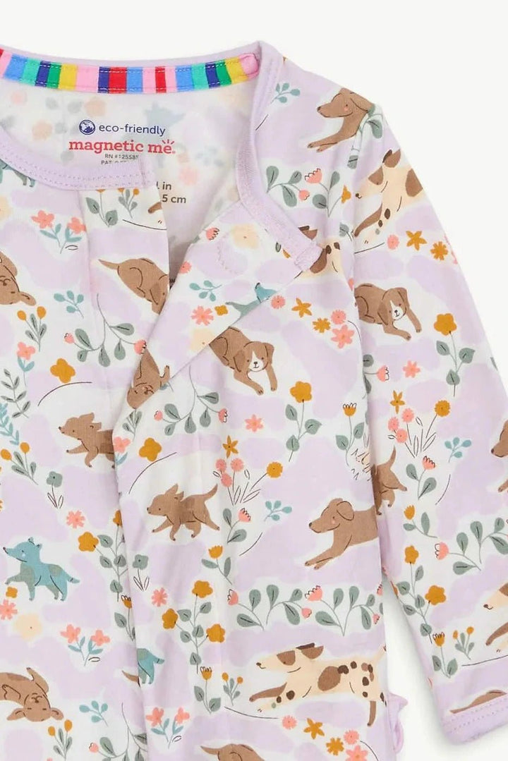 Best Fur-End Magnetic Ruffle Footie - Lush Lemon - Children's Clothing - Magnetic Me - 840318780443