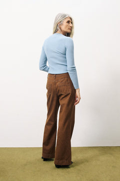 Blake Sweater W/Ribbed Detail - Lush Lemon - Women&