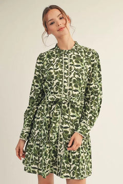 Bloom Lace Trim Tie Waist Dress - Lush Lemon - Women&