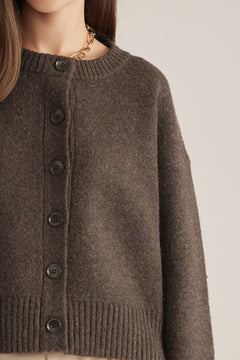Button Front Knit Cardigan - Lush Lemon - Women&