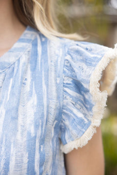 Capri Fringe Stripe Dress - Lush Lemon - Women&