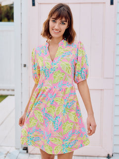 Catalina Shift Dress - Lush Lemon - Women&