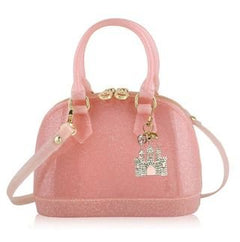 Cate Light Pink Sparkle W/Crystal Castle Charm - Lush Lemon - Children&