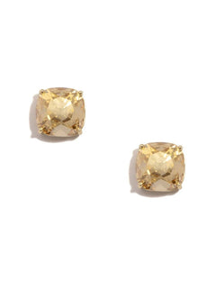 Crystal Earring W/Gold Accents - Lush Lemon - Women&