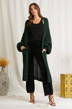 Demi Chunky Knit Cardigan - Lush Lemon - Women&