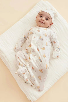 Disney Moments Modal Magnetic Cozy Sleeper Gown + Hat Set - Lush Lemon - Children&