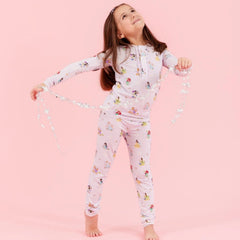 Disney Princess Magnetic No Drama Pajama Set - Lush Lemon - Children&