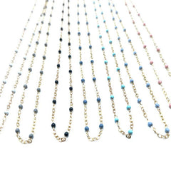 Dotsy Neclace Gold Filled &amp; Epoxy - Lush Lemon - Women&