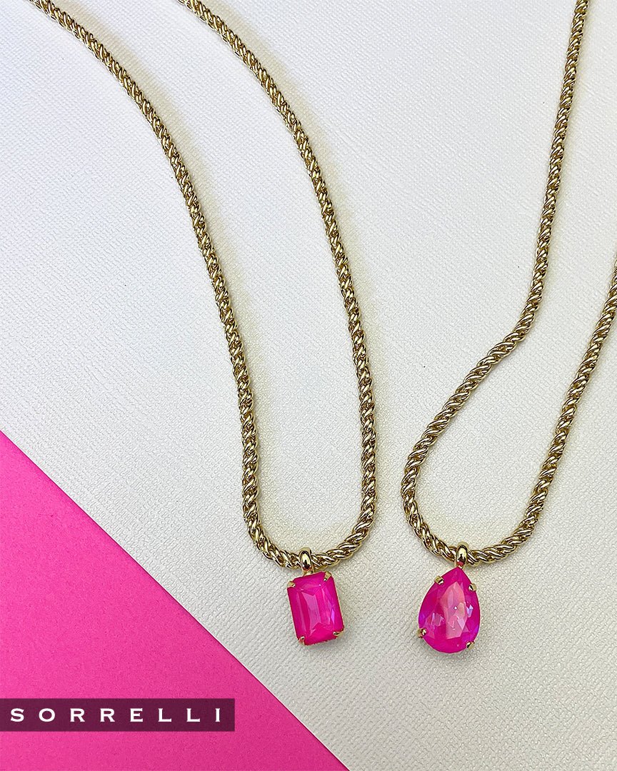 Emerald Rope Chain Pendant Necklace - Lush Lemon - Women's Accessories - Sorrelli - NCT110BGICL