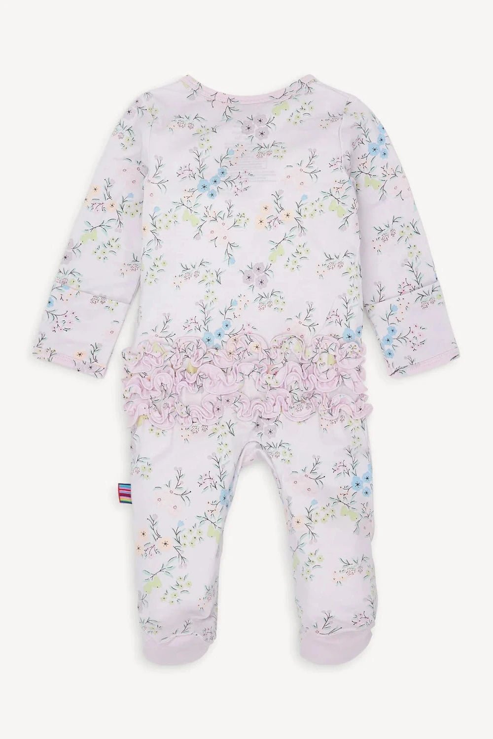 Emily Ruffle Magnetic Footie - Lush Lemon - Children's Clothing - Magnetic Me - 840405234385