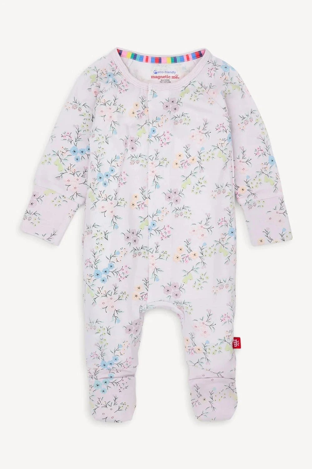 Emily Ruffle Magnetic Footie - Lush Lemon - Children's Clothing - Magnetic Me - 840405234385