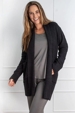 Faceplant Bamboo Plush Midi Cardigan - Lush Lemon - Women&