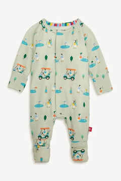 Fairway Fetch Coverall W/Magnetic Closures - Lush Lemon - Children&
