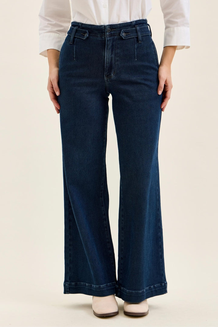 High Waist Lux Retro Wide Leg Jeans