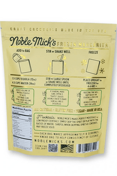 Frozen Margarita Cocktail Mix - Lush Lemon - Gift - Noble Micks - 850063917599