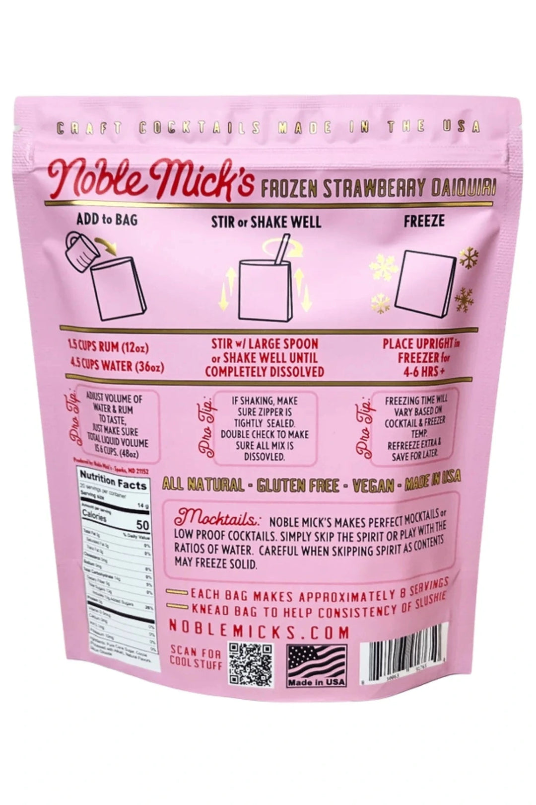 Frozen Strawberry Daiquiri Cocktail Mix