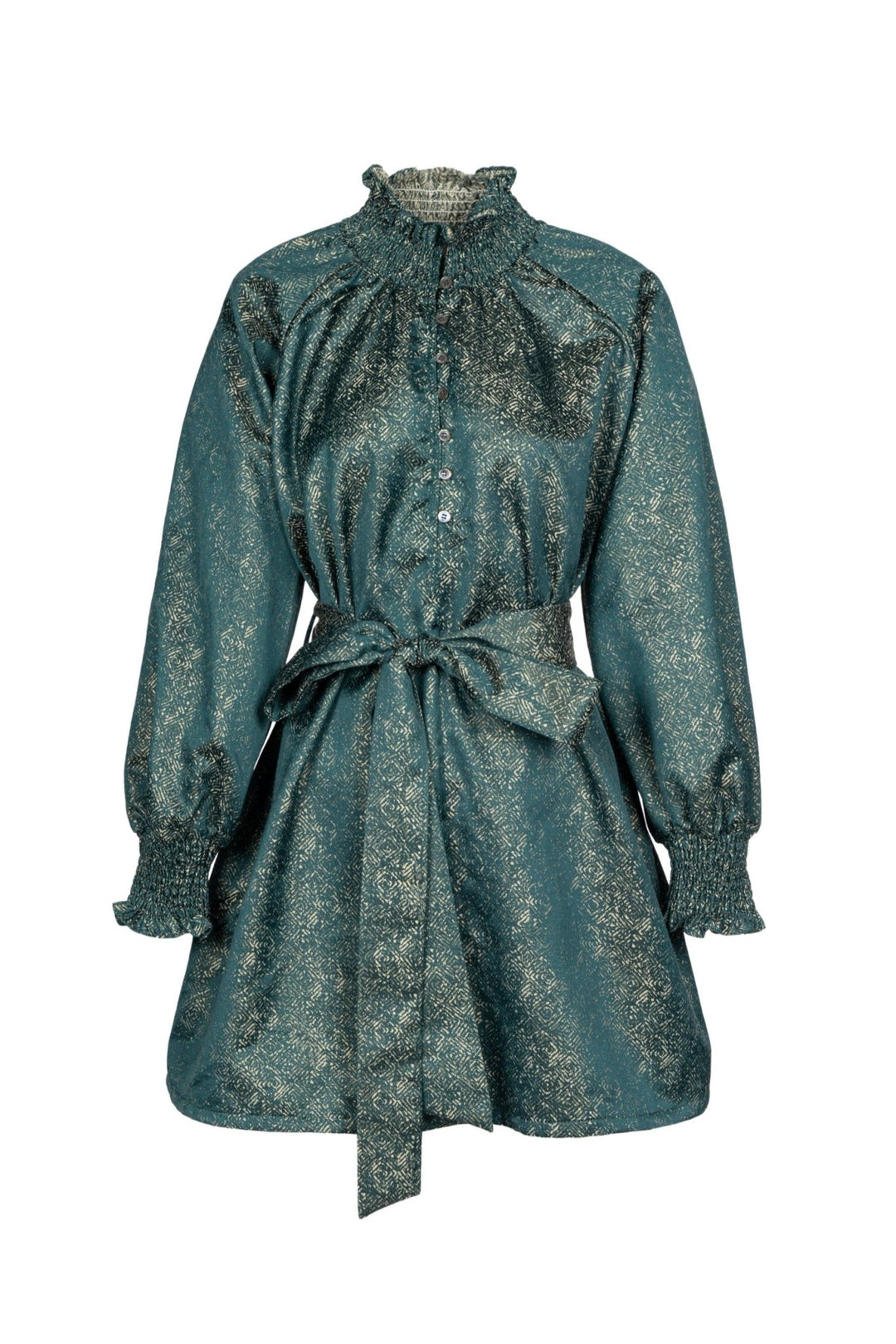 Gally Dress W/Tie Waist - FRNCH - Lush Lemon Gally Dress W/Tie Waist - FRNCH - Lush Lemon