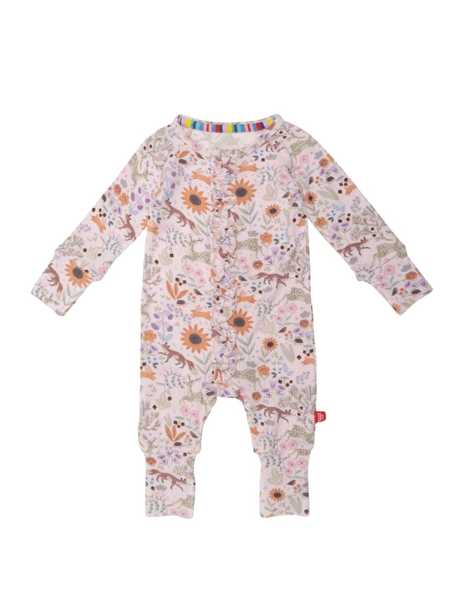 Garden Of Dreams Modal Magnetic Convertible Coverall - Lush Lemon - Children's Clothing - Magnetic Me - 840405215926