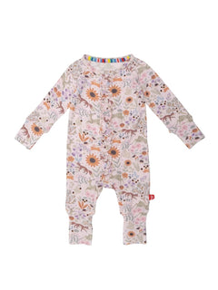 Garden Of Dreams Modal Magnetic Convertible Coverall - Lush Lemon - Children&