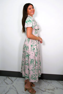 Garden Reverie Maxi Dress - Lush Lemon - Women&