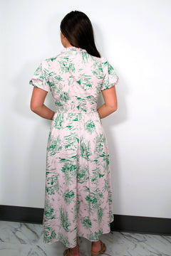 Garden Reverie Maxi Dress - Lush Lemon - Women&
