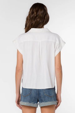 Gavin White Top - Lush Lemon - Women&