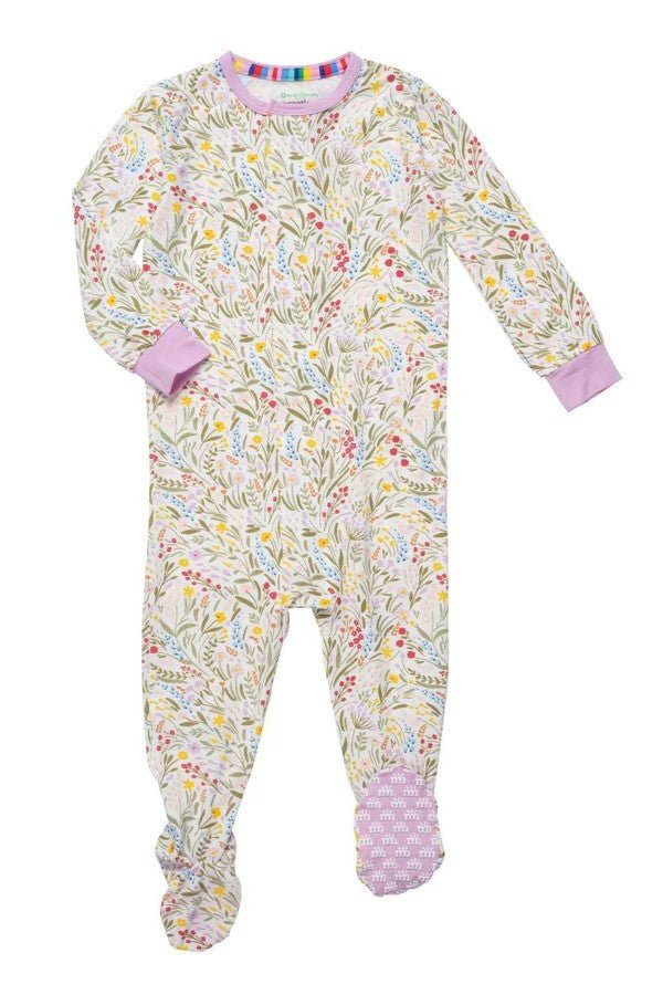 Girls Ashleigh Magnetic Footie - Lush Lemon - Children's Clothing - Magnetic Me - 840318701677