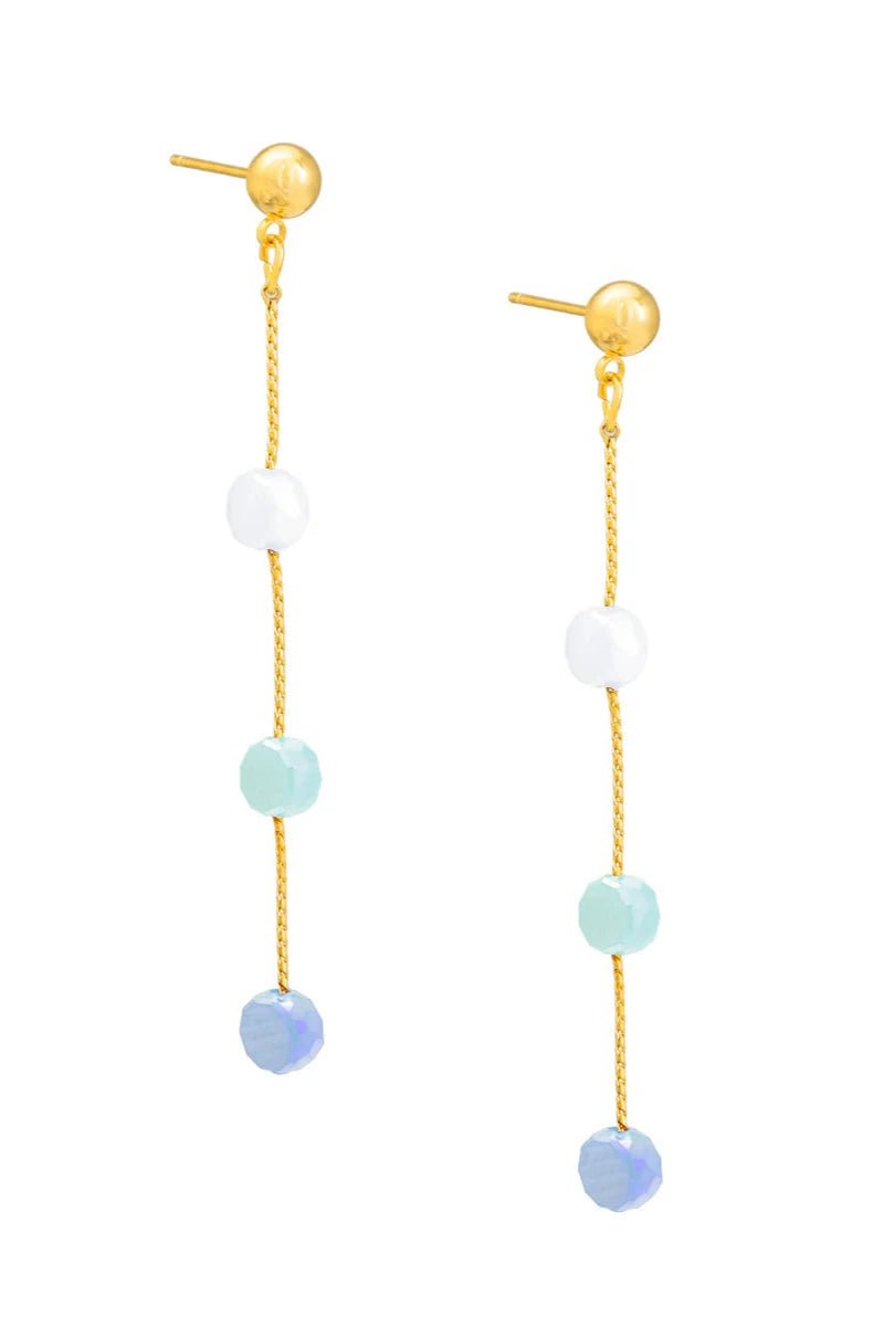 Glass Color Drop Earring - Lush Lemon - Women's Accessories - Zenzii - 285628561