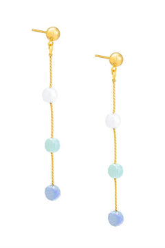 Glass Color Drop Earring - Lush Lemon - Women&