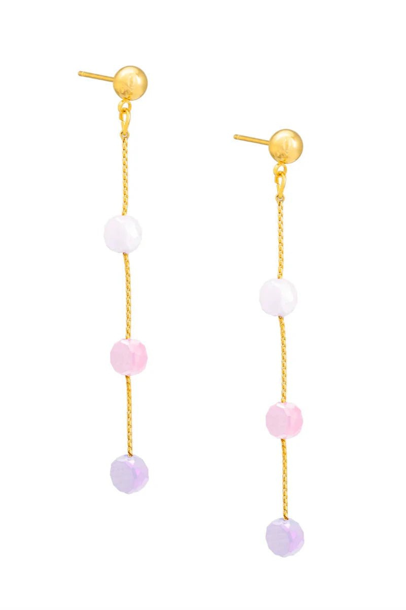 Glass Color Drop Earring - Lush Lemon - Women's Accessories - Zenzii - 285628564