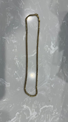 Gold 18k 22 Inch Solid Franco Chain - Lush Lemon - Lush Lemon - 