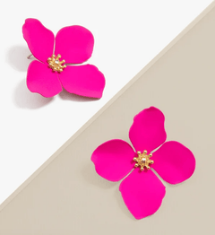 Greta Floral Stud Earrings - Lush Lemon - Women&