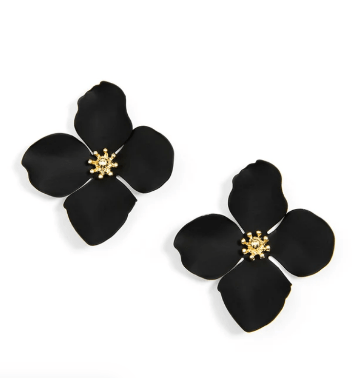 Greta Floral Stud Earrings - Lush Lemon - Women's Accessories - Zenzii - 