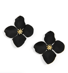 Greta Floral Stud Earrings - Lush Lemon - Women&