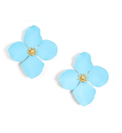 Greta Floral Stud Earrings - Lush Lemon - Women&
