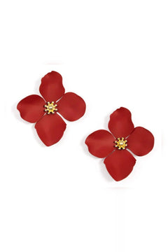 Greta Flower Stud Earring - Lush Lemon - Women&